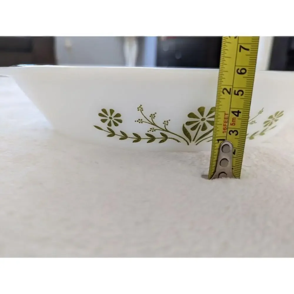 Glasbake Vintage Milkglass Divided Tray